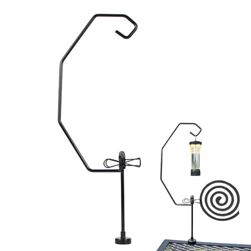 SVCEQZE Hirtenhaken Für Vogelfutterhaus - Tragbarer Magnetischer Laternenständer - Laternenhalter Für Terrasse Balkon Garten Camping Freunde Familie von SVCEQZE