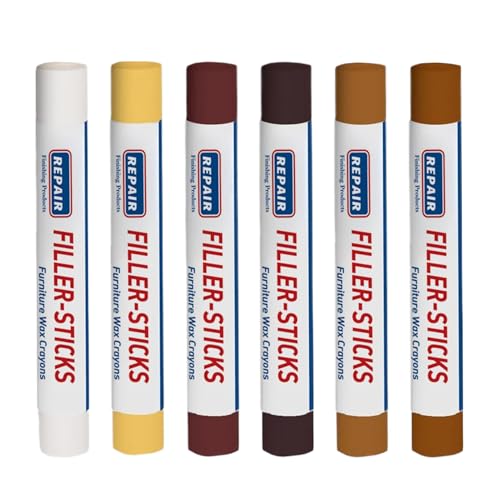 SVCEQZE Holz Kratzer Reparatur Set | 6 Stücke Möbel Reparatur Füller Stäbchen | Langlebige Abdeckungen für Flecken Risse Löcher,Schränke Spielzeug Tische Bilderrahmen Wand Holzfenster Handwerker SVCEQZE Holz Kratzer Reparatur Set | 6 Stücke Möbel Reparatur Füller Stäbchen | Langlebige Abdeckungen für Flecken Risse Löcher,Schränke Spielzeug Tische Bilderrahmen Wand Holzfenster Handwerker von SVCEQZE