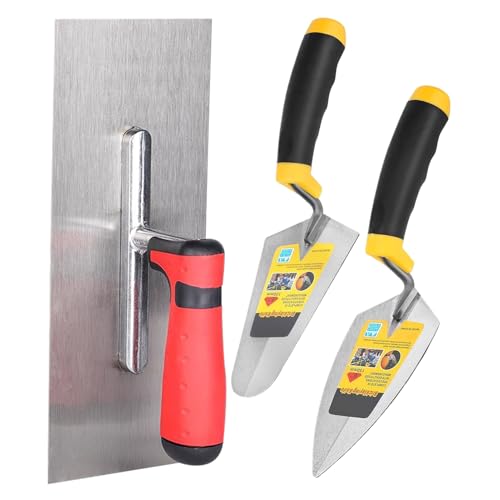 SVCEQZE Mauerwerkzeuge, 3 Stück Maurerkelle mit Griff mit weicher Handauflage, Baumaterial für Reparatur Bauen Boden Putz Auslegen Mauerwerk Auskleidung SVCEQZE Mauerwerkzeuge, 3 Stück Maurerkelle mit Griff mit weicher Handauflage, Baumaterial für Reparatur Bauen Boden Putz Auslegen Mauerwerk Auskleidung von SVCEQZE