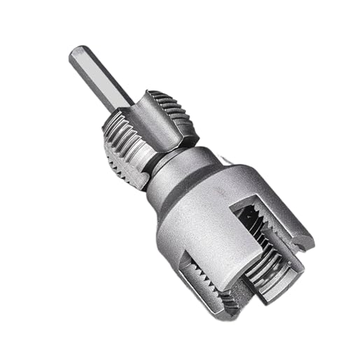 SVCEQZE Rohrgewindeschneider, Pipe Threader Kit, Rohreinfädler, Wasserrohr Innengewinde Öffner, Pipe Thread Maker Tool, Doppelkopf-Design, Wiederverwendbares Power -Bohrerfäden -Werkzeug von SVCEQZE