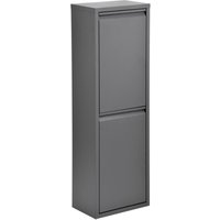 Svita - 30Liter Mülleimer Edelstahl Abfalleimer vertikal Mülltrennung 2x15L Grau Svita - 30Liter Mülleimer Edelstahl Abfalleimer vertikal Mülltrennung 2x15L Grau von SVITA