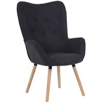 Cleo Ohrensessel Relaxsessel Fernsehsessel Sessel Lesesessel Dunkelgrau - Svita von SVITA