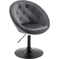 Havanna Sessel Lounge Clubsessel Barhocker Drehsessel Samt Grau - Svita von SVITA