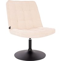 Svita - henry Loungestuhl Polsterstuhl Drehsessel Drehfuß Loungesessel Cord Beige von SVITA