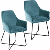 Svita - josie Dining 2er Set Esszimmerstuhl Sessel Polsterstuhl Stoff Petrol Svita - josie Dining 2er Set Esszimmerstuhl Sessel Polsterstuhl Stoff Petrol von SVITA