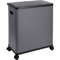 Svita - SR2X30 Sensormülleimer Abfalleimer 2fach 60l inkl. Räder Grau von SVITA