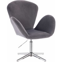 SVITA BROOX Loungesessel Loungestuhl höhenverstellbar Drehstuhl Samt Grau SVITA BROOX Loungesessel Loungestuhl höhenverstellbar Drehstuhl Samt Grau von SVITA
