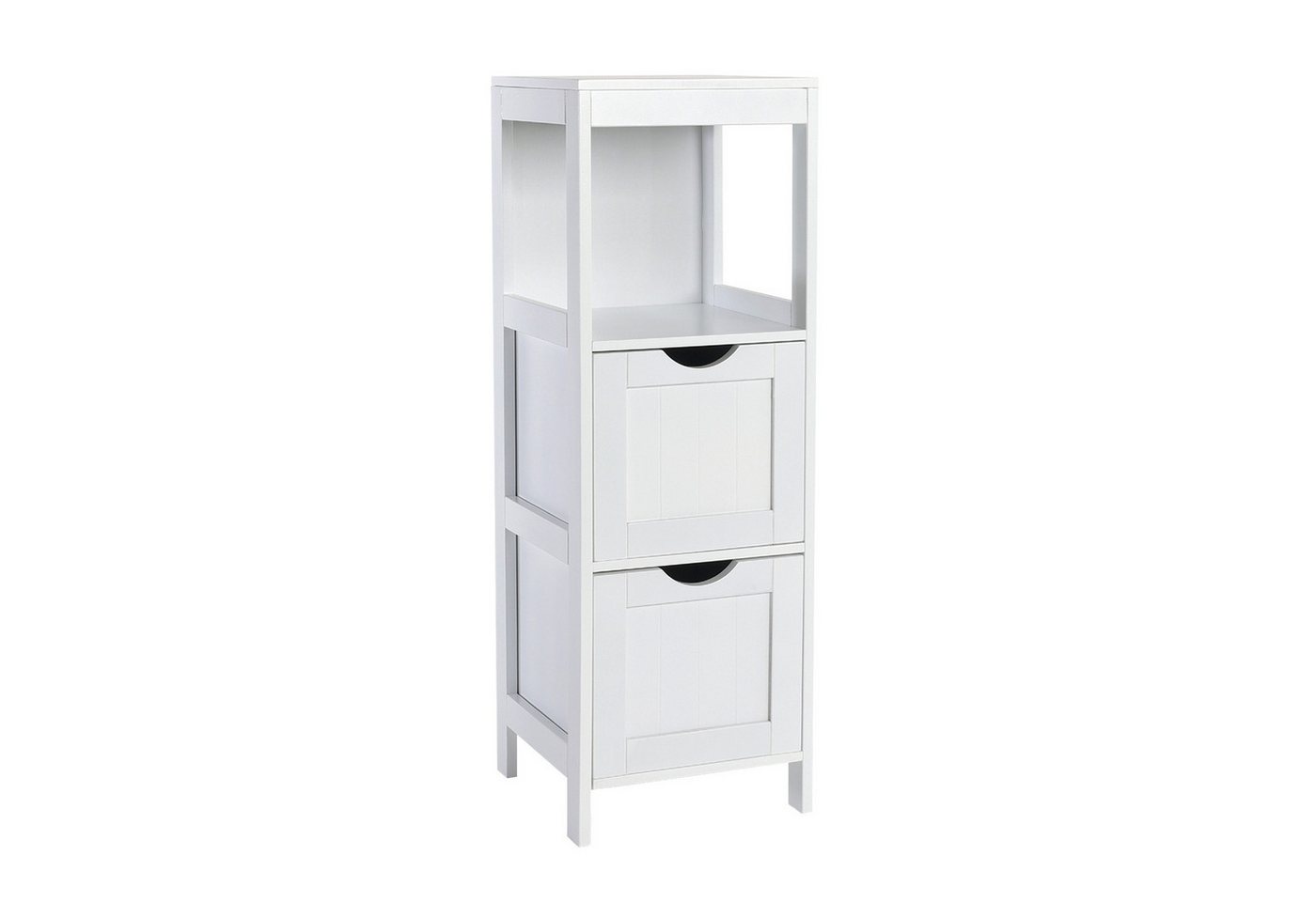 SVITA Badregal LINTU, Holz, 2 Schubladen, modern, Weiß von SVITA