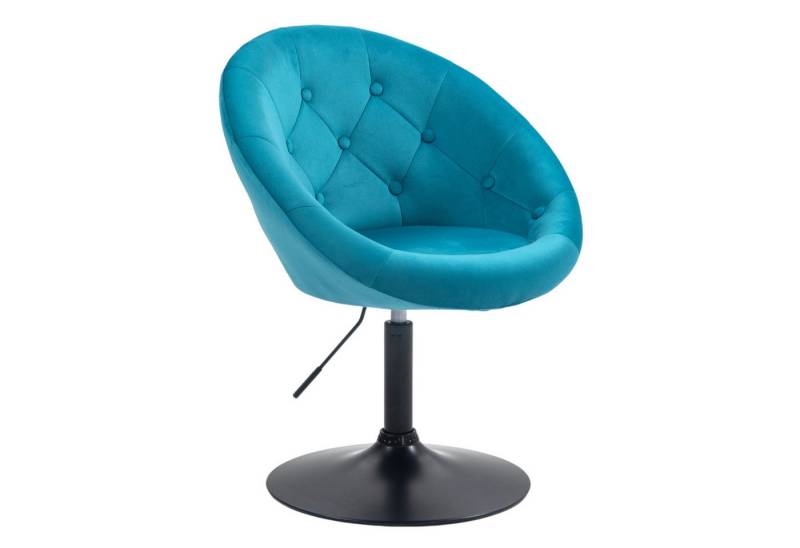 SVITA Chesterfield-Sessel HAVANNA, Retro-Design,Tellerfuß,stufenlos höhenverstellbar, Petrol von SVITA