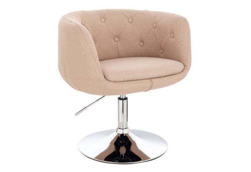 SVITA Cocktailsessel PANAMA (1-St., Drehsessel), 360° drehbar, verchromtes Gestell, bequem gepolstert, höhenverstellbar von SVITA