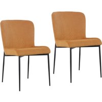 SVITA FREDDIE Esszimmerstuhl 2er Set Cordbezug Metallbeine Senfgelb SVITA FREDDIE Esszimmerstuhl 2er Set Cordbezug Metallbeine Senfgelb von SVITA