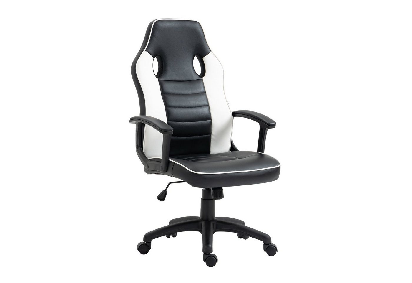SVITA Gaming-Stuhl Gaming-Stuhl Kinder, Höhenverstellbar, Drehstuhl, Schreibtischstuhl mit Rollen, Weiß von SVITA