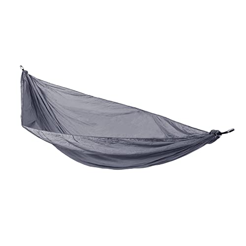 SVITA Hängematte Outdoor Ultraleicht Nylon Hammock Camping mit Befestigung 1-2 Personen Dunkelgrau von SVITA