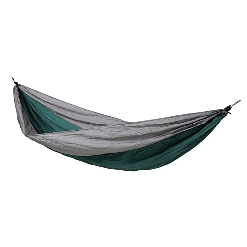 SVITA Hängematte Outdoor Ultraleicht Nylon Hammock Camping mit Befestigung 1-2 Personen Grün/Hellgrau von SVITA
