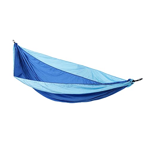 SVITA Hängematte Outdoor Ultraleicht Nylon Hammock Camping mit Befestigung 1-2 Personen Hellblau/Dunkelblau von SVITA