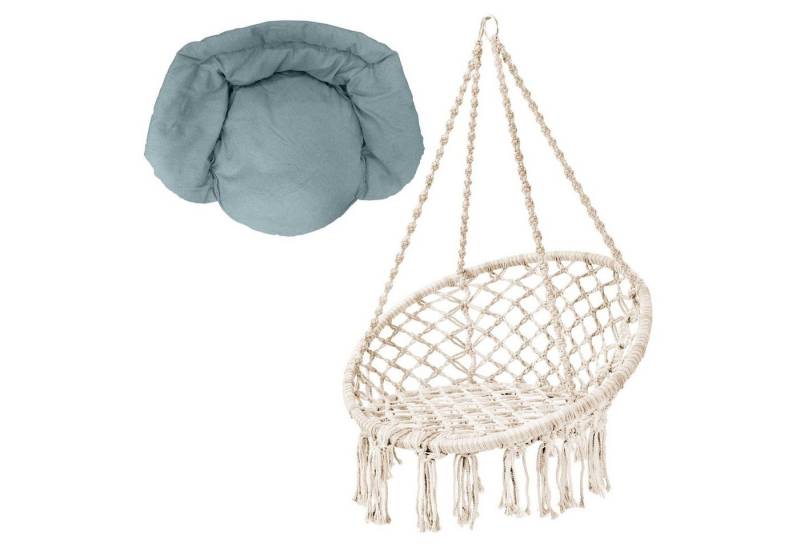 SVITA Hängesessel CARRIE mit Kissen (Set, 2-St., Hängesessel mit Sitzkissen), Boho Style von SVITA