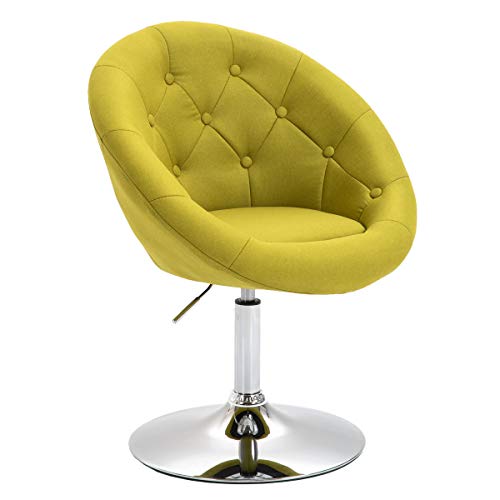 SVITA Havanna Cocktail-Sessel Lounge Clubsessel Drehsessel Retro Barhocker Stoff Limettengrün von SVITA