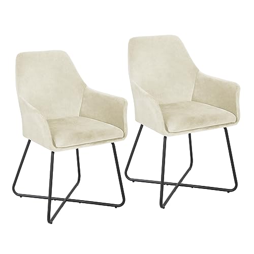 SVITA Josie Dining 2er Set Esszimmerstühle Küchenstühle Polsterstühle Stoffbezug Weiß SVITA Josie Dining 2er Set Esszimmerstühle Küchenstühle Polsterstühle Stoffbezug Weiß von SVITA