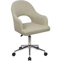 SVITA KLARA Bürostuhl Drehstuhl Cut-Out mit Rollen Beige SVITA KLARA Bürostuhl Drehstuhl Cut-Out mit Rollen Beige von SVITA