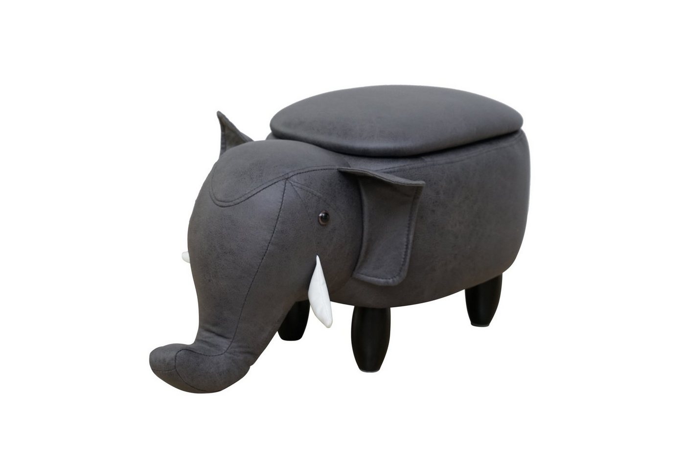SVITA Kinderhocker Tierhocker, mit Stauraum, Sitzhocker, Sitztruhe, Elefant Grau SVITA Kinderhocker Tierhocker, mit Stauraum, Sitzhocker, Sitztruhe, Elefant Grau von SVITA