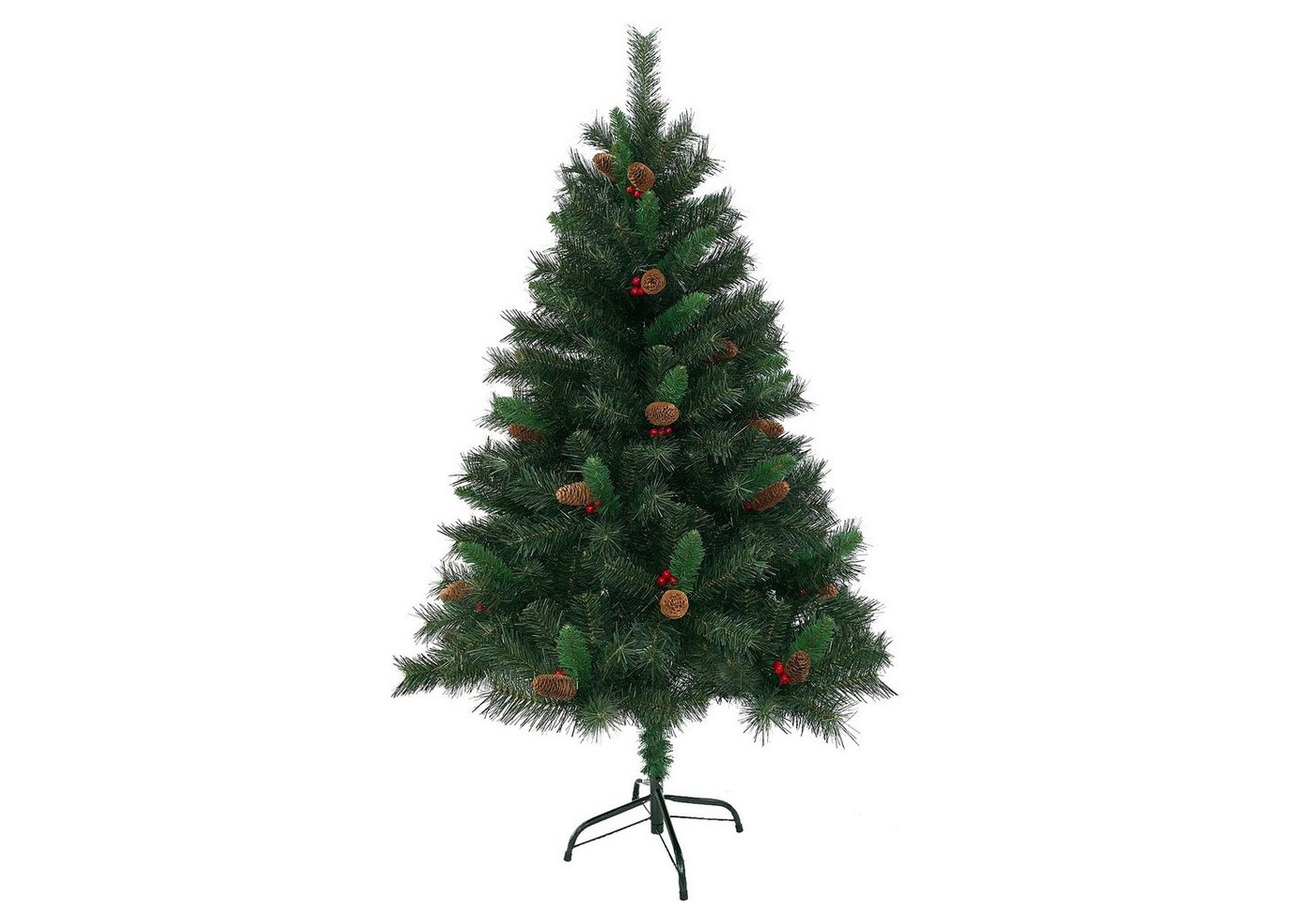 SVITA Künstlicher Weihnachtsbaum Weihnachtsbaum, Nordmanntanne, 371 biegsame Spitzen, Tannenbaum, Kunstbaum, Christmas, PVC, 150 cm von SVITA