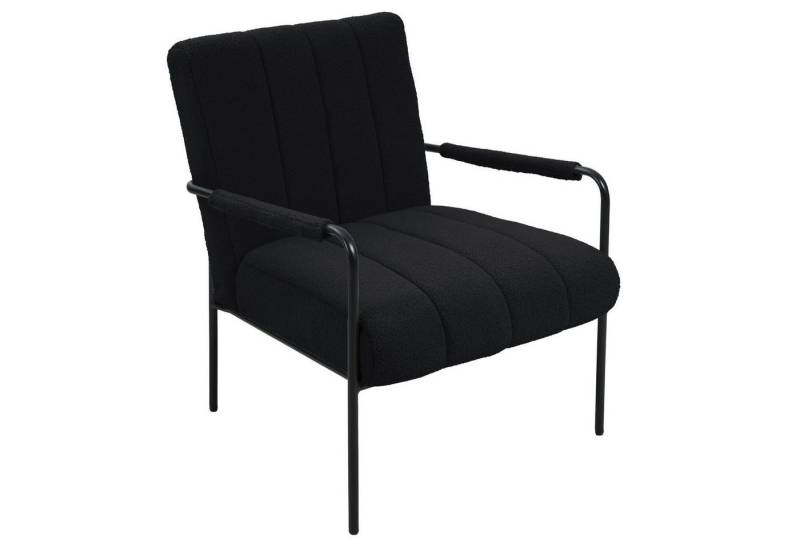 SVITA Loungesessel KYLE, Loungestuhl, Teddy-Boucle, Schwarz von SVITA