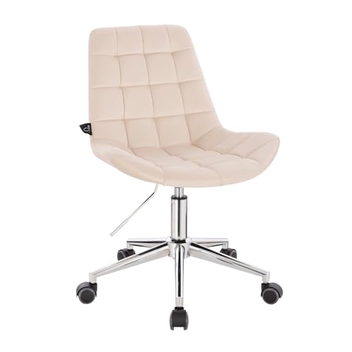 SVITA Micky Bürostuhl Kinder Schreibtischstuhl höhenverstellbar Rollen Samt Vanilla Creme SVITA Micky Bürostuhl Kinder Schreibtischstuhl höhenverstellbar Rollen Samt Vanilla Creme von SVITA