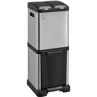 SVITA Mülleimer 2x8L + 16L Abfalleimer Mülltrennung Müllsammler Edelstahl Silber SVITA Mülleimer 2x8L + 16L Abfalleimer Mülltrennung Müllsammler Edelstahl Silber von SVITA