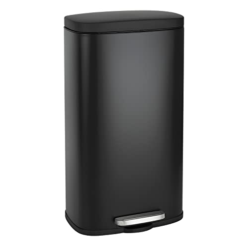 SVITA TQ30 Mülleimer Treteimer Abfalleimer 30L Inneneimer rund Kücheneimer 30L (Schwarz) von SVITA