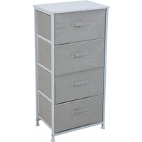 SVITA NELJA Schubladenschrank Ordnungssystem Regal Metall mit Stoff-Boxen Metall-Regal Weiß/Hellgrau SVITA NELJA Schubladenschrank Ordnungssystem Regal Metall mit Stoff-Boxen Metall-Regal Weiß/Hellgrau von SVITA