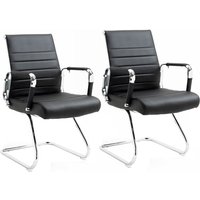 SVITA OFFICE COMFORT 2er Set Besucherstuhl Kunstleder Freischwinger-Stuhl mit Armlehne Konferenzstuhl ohne Rollen Armlehnstuhl Office-Stuhl SVITA OFFICE COMFORT 2er Set Besucherstuhl Kunstleder Freischwinger-Stuhl mit Armlehne Konferenzstuhl ohne Rollen Armlehnstuhl Office-Stuhl von SVITA