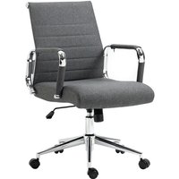 SVITA Office Comfort Bürostuhl Schreibtischstuhl Drehstuhl Chefsessel Stoffbezug Dunkelgrau von SVITA