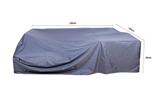 SVITA Queens Abdeckung Poly Rattan Sitzgruppe Couch-Set Ecksofa Sofa-Garnitur Gartenmöbel Lounge (Haube) von SVITA
