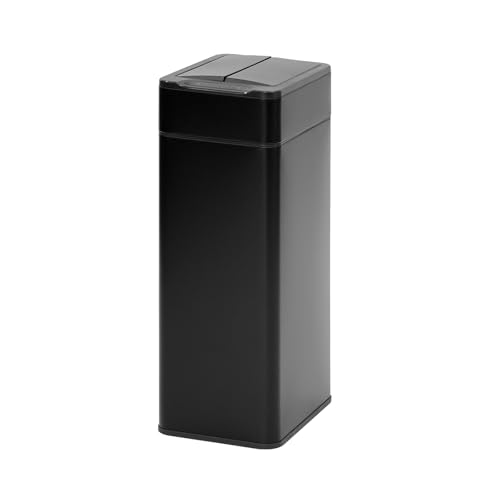 SVITA SE40L Sensormülleimer Abfalleimer Kücheneimer Automatik Mülleimer rechteckig mit Bewegungssensor 40l freistehend automatisch Schwarz von SVITA