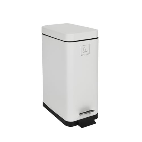 SVITA STM10 Mülleimer Treteimer Tretmülleimer Abfalleimer 10l inkl. Inneneimer Softclose-Deckel Fußpedal freistehend rechteckig Weiß SVITA STM10 Mülleimer Treteimer Tretmülleimer Abfalleimer 10l inkl. Inneneimer Softclose-Deckel Fußpedal freistehend rechteckig Weiß von SVITA