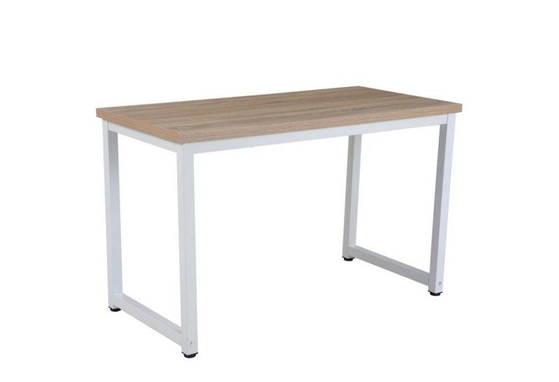 SVITA Schreibtisch UNI (1-St., 1 Tisch), 120x60 (BxT), Arbeitstisch, Metall-Gestell, Eichenholz-Optik von SVITA