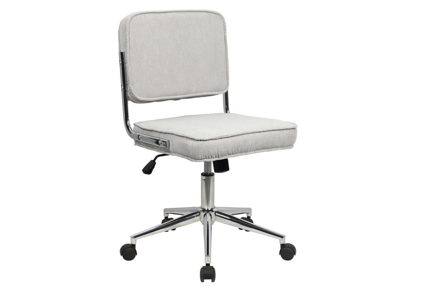 SVITA Schreibtischstuhl LIV, Höhenverstellbar, Bezug aus Cord, Bürostuhl, Rollen, Drehstuhl, Grau SVITA Schreibtischstuhl LIV, Höhenverstellbar, Bezug aus Cord, Bürostuhl, Rollen, Drehstuhl, Grau von SVITA