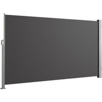 Seitenmarkise ausziehbar Sichtschutz 300x180 cm Dunkelgrau - Svita von SVITA