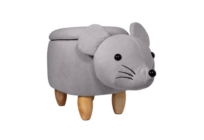 SVITA Sitzhocker Tierhocker (Tierhocker), Tiermotivhocker mit Stauraum, Weiche Polsterung, Sitzhocker von SVITA