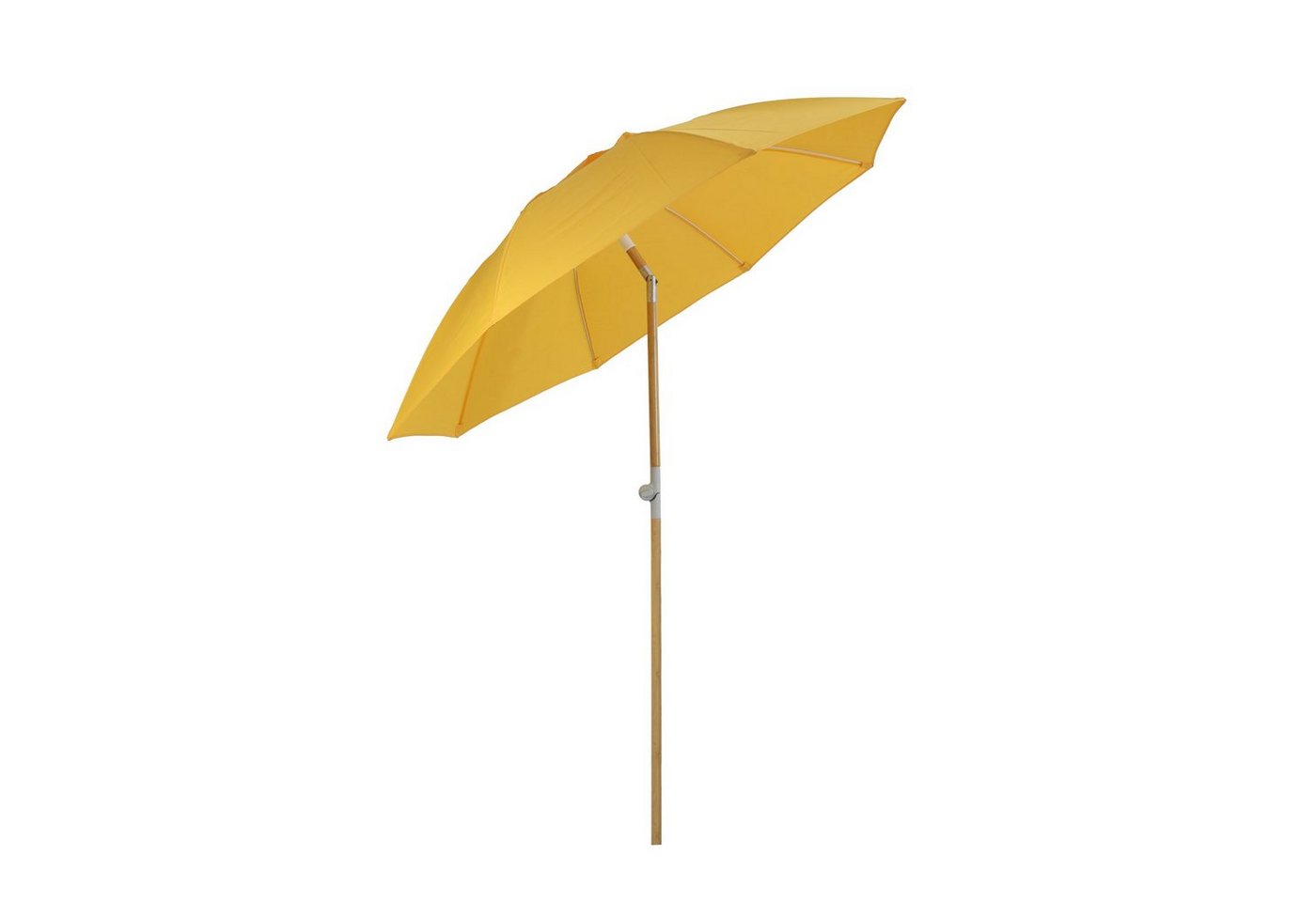 SVITA Sonnenschirm Bambus, LxB: 200,00x200,00 cm, Belüftungssystem, Knickbar, Für 30/35/38mm Schirme, Gelb von SVITA