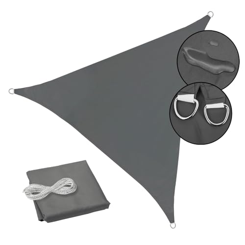 SVITA Sonnensegel dreieckig wasserdicht 160g/m² UV-Schutz Sonnenschutz Garten Balkon Befestigung Dunkelgrau 5x5x5m SVITA Sonnensegel dreieckig wasserdicht 160g/m² UV-Schutz Sonnenschutz Garten Balkon Befestigung Dunkelgrau 5x5x5m von SVITA