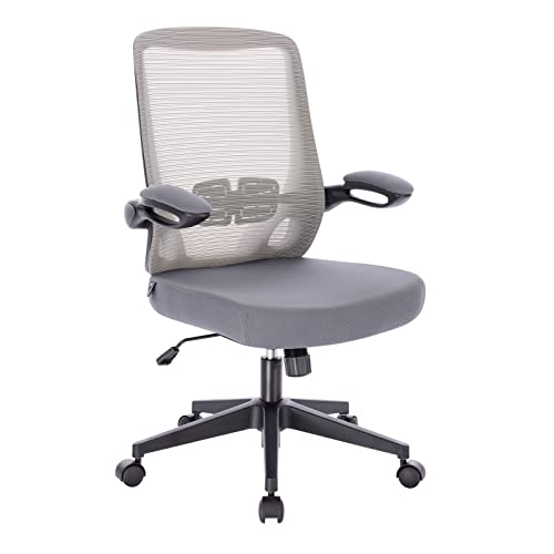 SVITA Tom Bürostuhl Schreibtischstuhl ergonomisch verstellbar mit Rollen Grau von SVITA