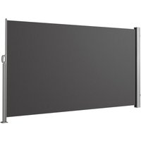 Seitenmarkise Sichtschutz UV50+ 450x180cm Dunkelgrau - Svita Seitenmarkise Sichtschutz UV50+ 450x180cm Dunkelgrau - Svita von SVITA