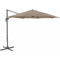 Svita - Sonnenschirm Ampelschirm Garten Terrasse Outdoor 360° Schirm Aluminium drehbar kippbar Gartenschirm Gartenmöbel Taupe von SVITA