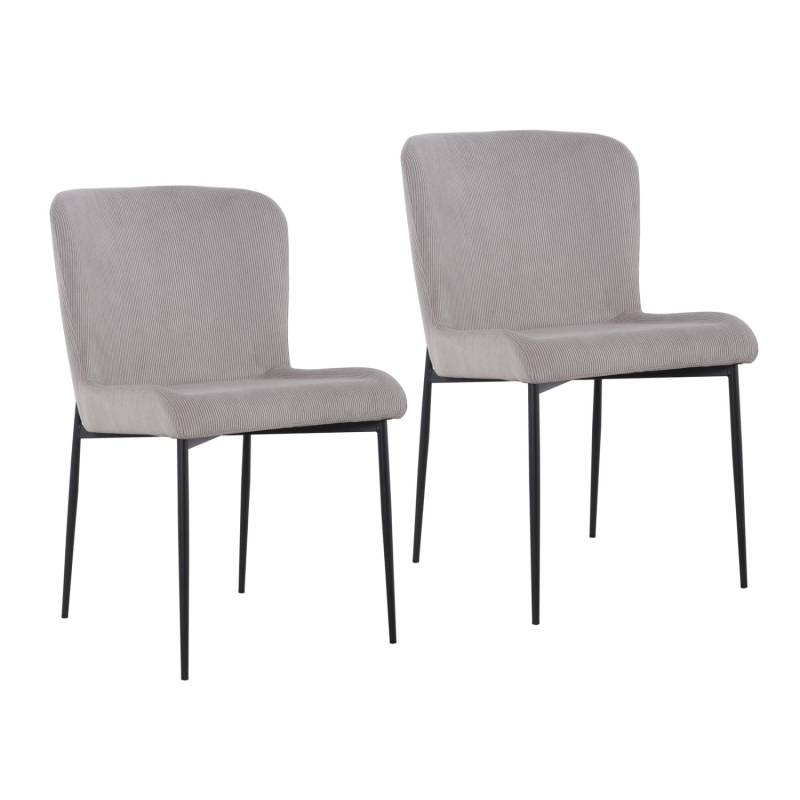 Svita Freddie Esszimmerstuhl 2er Set Cordbezug Polsterstuhl Esszimmer Küchenstuhl Bequem Metallbeine Hellgrau Svita Freddie Esszimmerstuhl 2er Set Cordbezug Polsterstuhl Esszimmer Küchenstuhl Bequem Metallbeine Hellgrau von SVITA