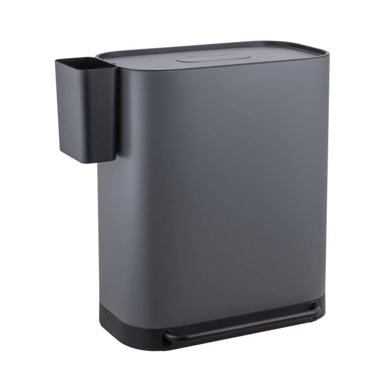 Svita MLT2X30 Mülleimer Treteimer 60l 2 Fächer Mit Deckel Grau von SVITA
