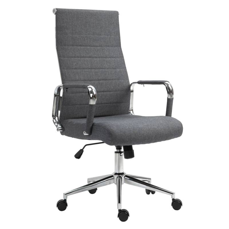 Svita Office Comfort Bürostuhl Schreibtischstuhl Drehstuhl Hohe Rückenlehne Stoff Dunkelgrau Svita Office Comfort Bürostuhl Schreibtischstuhl Drehstuhl Hohe Rückenlehne Stoff Dunkelgrau von SVITA