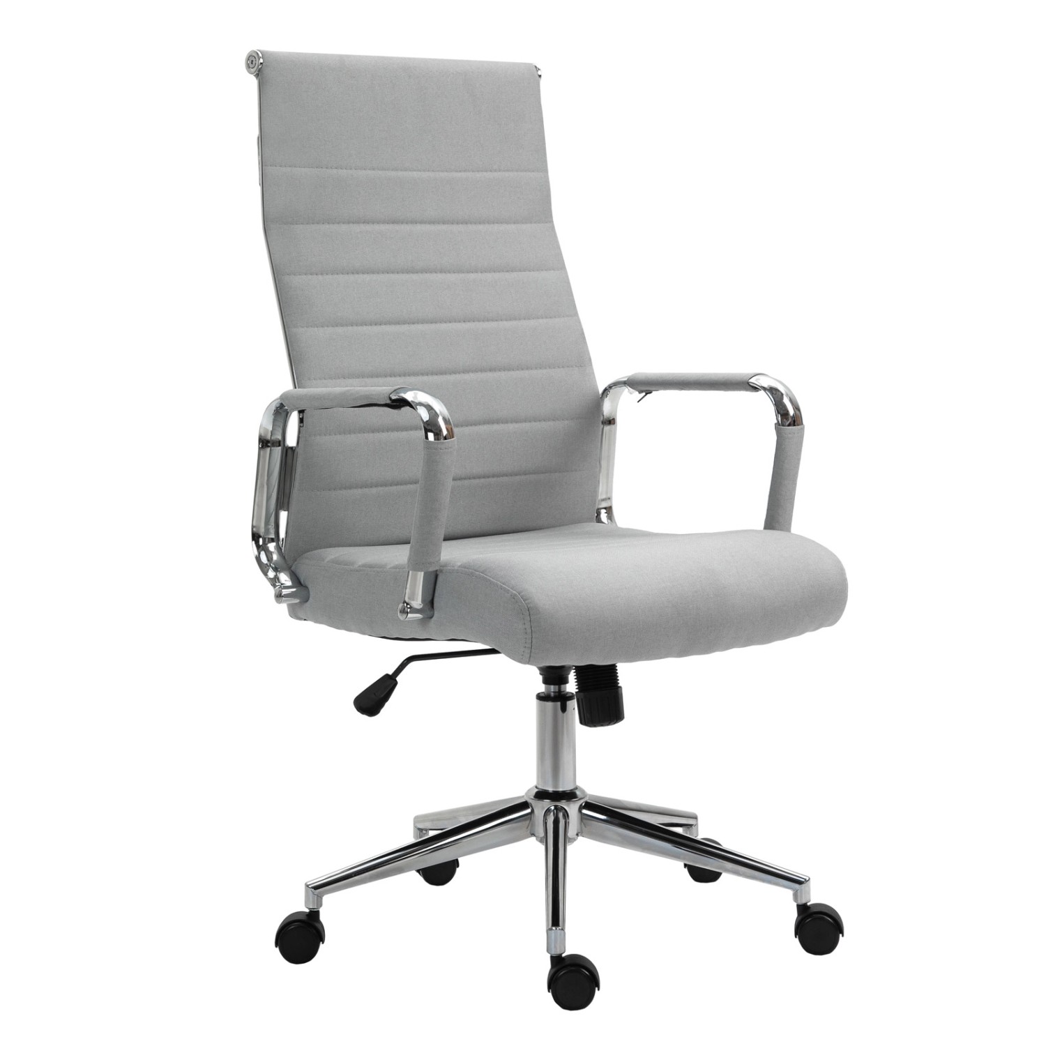 Svita Office Comfort Bürostuhl Schreibtischstuhl Drehstuhl Hohe Rückenlehne Stoff Hellgrau Svita Office Comfort Bürostuhl Schreibtischstuhl Drehstuhl Hohe Rückenlehne Stoff Hellgrau von SVITA