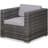 Rattan Sessel Ergänzung Zubehör Polyrattan Couch California Lugano Grau - Svita von SVITA