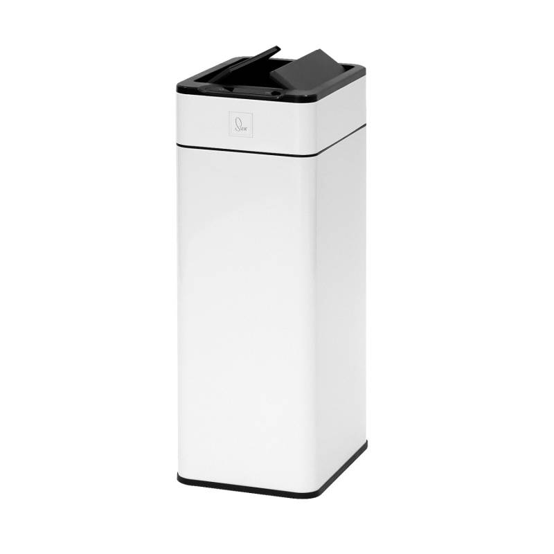 Svita SE40L Sensormülleimer Butterfly Mülleimer mit Sensor Abfalleimer Stahl Weiß von SVITA